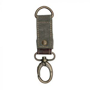 Sage Green Key Chain NWT Canvas & Leather